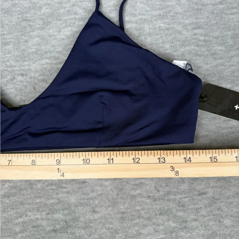 Tavik Nahla Triangle‎ Bikini Top Women's XL Evening Blue Stretch Beach Swimwear - Picture 4 of 6